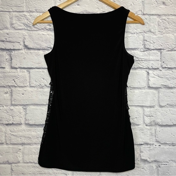 Ricki's Ruffle Front Sparkly Sleeveless Top Size Extra Small - Picture 6 of 10